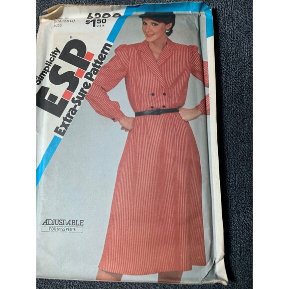 Simplicity Misses Dress Sewing Pattern sz 10-14 6200 - uncut - Picture 9 of 9